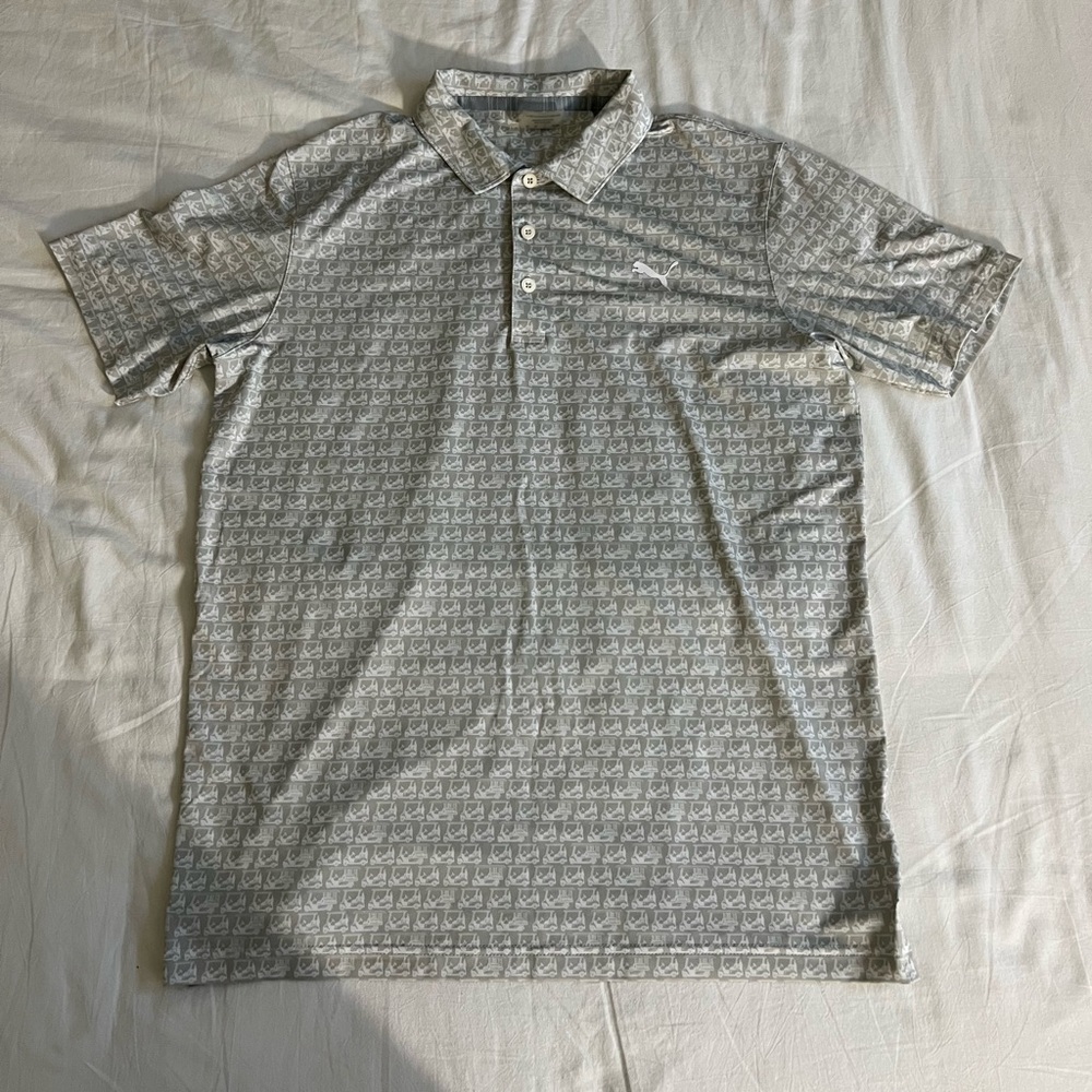 Puma Men’s Golf Cart Patterned MATTR Polo Shirt